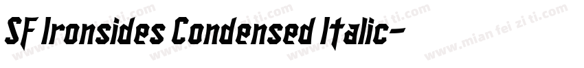 SF Ironsides Condensed Italic字体转换